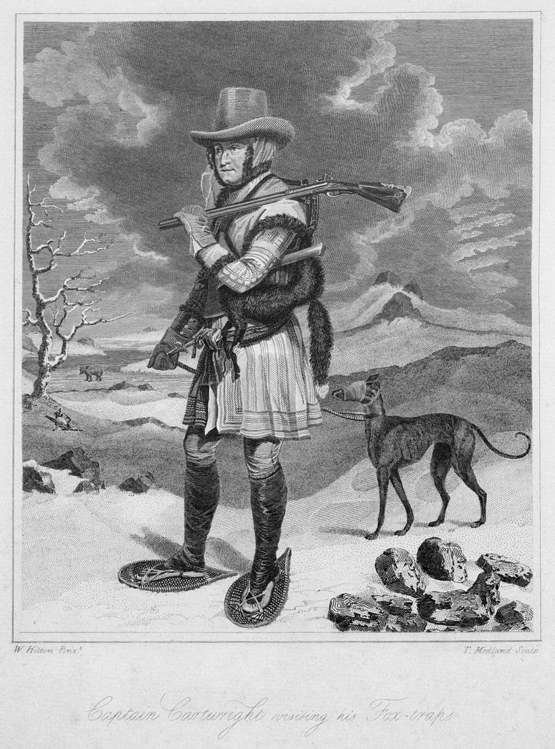 Captain Cartwright Visiting his Fox Traps