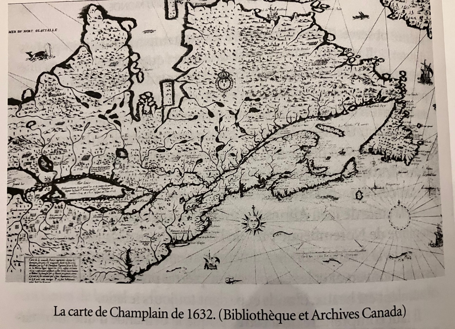 Map of Samuel de Champlain, 1632